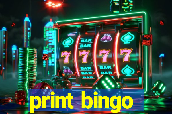 print bingo